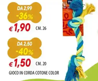 Famila Gioco in corda cotone color offerta