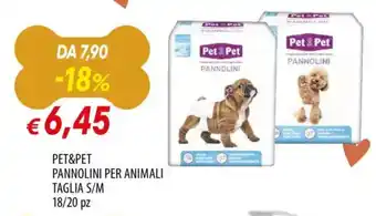 Famila Pet&pet pannolini per animali offerta