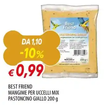 Famila Best friend mangime per uccelli mix pastoncino giallo offerta