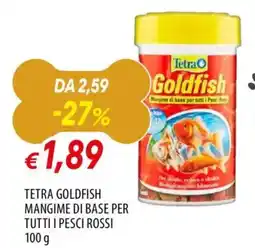 Famila Tetra goldfish mangime di base per tutti i pesci rossi offerta