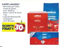 Esselunga Caffè lavazza - macinato per moka, crema & gusto, offerta