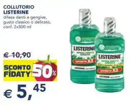 Esselunga Collutorio listerine difesa denti e gengive, gusto classico o delicato, conf. offerta