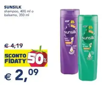 Esselunga Sunsilk shampoo, o balsamo, offerta