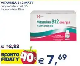 Esselunga Vitamina b12 matt concentrata, conf. 15 flaconcini da offerta