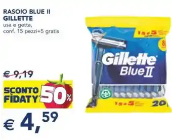 Esselunga Rasoio blue || gillette usa e getta, conf. 15 pezzi+5 gratis offerta