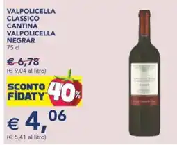 Esselunga Valpolicella classico cantina valpolicella negrar offerta