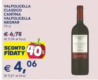 Esselunga Valpolicella classico cantina valpolicella negrar offerta