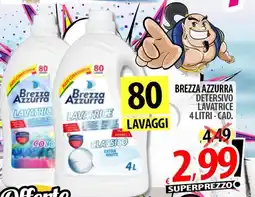 Il Genio Supermercato Brezza azzurra detersivo lavatrice offerta