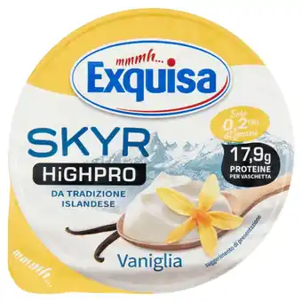 Qui Discount EXQUISA SKYR HIGHPRO BIANCO/VANIGLIA 175 G offerta