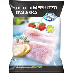 Qui Discount FILETTI DI MERLUZZO D'ALASKA BUSTA 400 G offerta