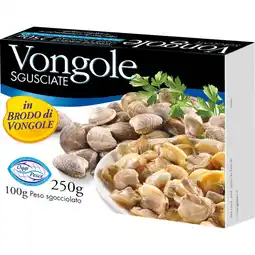 Qui Discount VONGOLE SGUSCIATE ASTUCCIO 250 G offerta