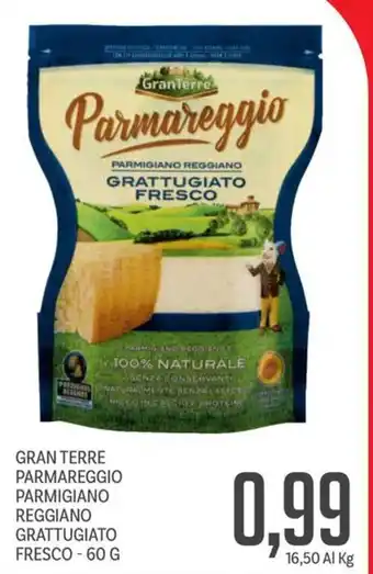 Supermercati Piccolo Gran terre parmareggio parmigiano reggiano grattugiato fresco offerta