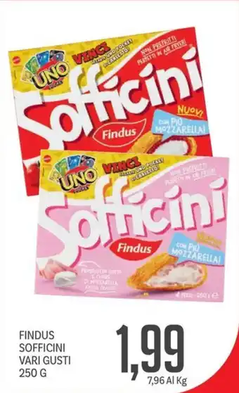 Supermercati Piccolo Findus sofficini vari gusti offerta