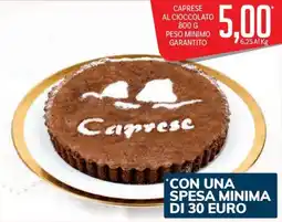 Supermercati Piccolo Caprese al cioccolato offerta