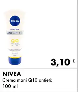 Iper Tosano NIVEA Crema mani Q10 antietà offerta