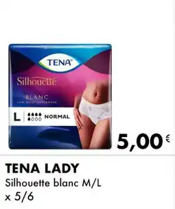 Iper Tosano TENA LADY Silhouette blanc M/L offerta