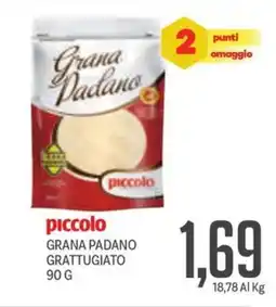 Supermercati Piccolo Piccolo grana padano grattugiato offerta