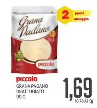 Supermercati Piccolo Piccolo grana padano grattugiato offerta