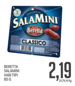 Supermercati Piccolo Beretta salamini vari tipi offerta