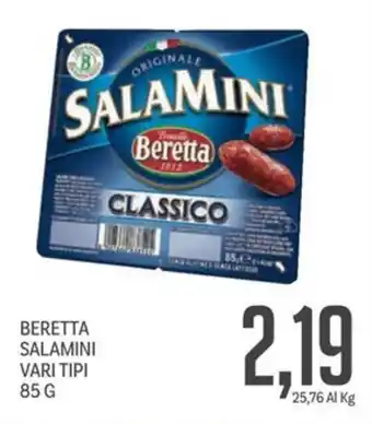 Supermercati Piccolo Beretta salamini vari tipi offerta