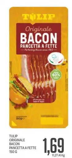 Supermercati Piccolo Tulip originale bacon pancetta a fette offerta