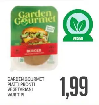 Supermercati Piccolo Garden gourmet piatti pronti vegetariani vari tipi offerta