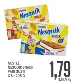 Supermercati Piccolo Nestlé nesquik snack vari gusti offerta