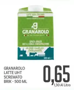 Supermercati Piccolo Granarolo latte uht scremato brik offerta