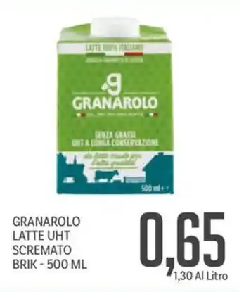 Supermercati Piccolo Granarolo latte uht scremato brik offerta