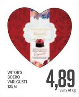 Supermercati Piccolo Witor's boero vari gusti offerta