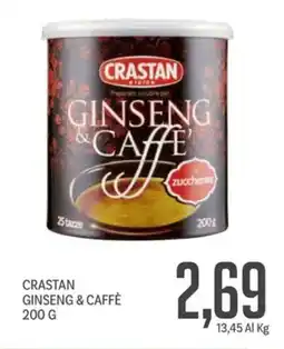 Supermercati Piccolo Crastan ginseng & caffè offerta