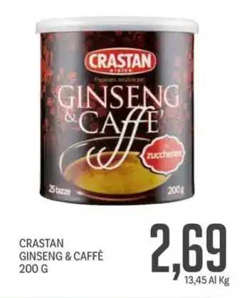 Supermercati Piccolo Crastan ginseng & caffè offerta