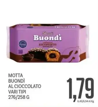 Supermercati Piccolo Motta buondì al cioccolato vari tipi offerta