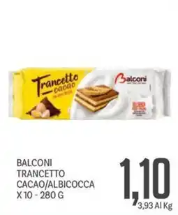 Supermercati Piccolo Balconi trancetto cacao/albicocca offerta