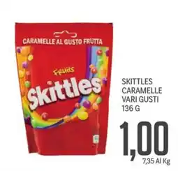 Supermercati Piccolo Skittles caramelle vari gusti offerta