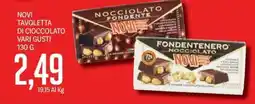 Supermercati Piccolo Novi tavoletta di cioccolato vari gusti offerta