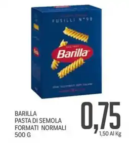 Supermercati Piccolo Barilla pasta di semola formati normali offerta