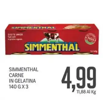 Supermercati Piccolo Simmenthal carne in gelatina offerta