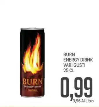 Supermercati Piccolo Burn energy drink vari gusti offerta