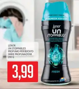 Supermercati Piccolo Lenor un stoppables profumo per bucato varie profumazioni offerta