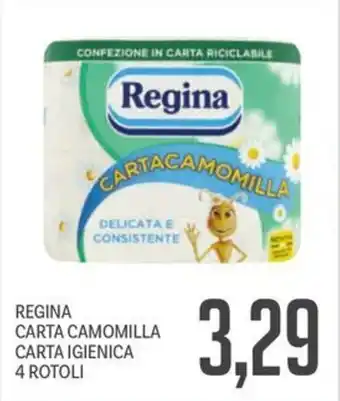 Supermercati Piccolo Regina carta camomilla carta igienica offerta