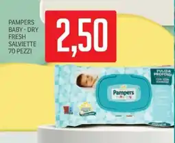 Supermercati Piccolo Pampers baby-dry fresh salviette 70 pezzi offerta