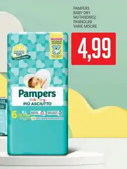 Supermercati Piccolo Pampers baby-dry mutandino/ pannolini varie misure offerta