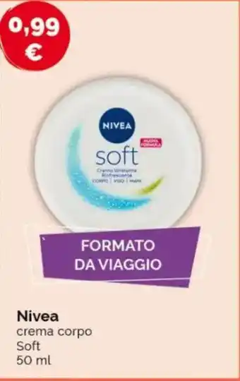 Acqua & Sapone Nivea crema corpo Soft offerta