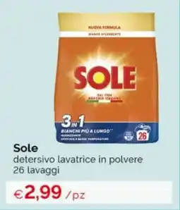 Acqua & Sapone Sole detersivo lavatrice in polvere offerta