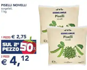 Esselunga Piselli novelli surgelati, offerta