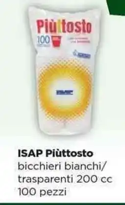 Acqua & Sapone ISAP Piuttosto bicchieri bianchi/ trasparenti 200 cc 100 pezzi offerta