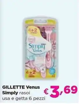 Acqua & Sapone GILLETTE Venus Simply rasoi usa e getta offerta