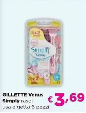 Acqua & Sapone GILLETTE Venus Simply rasoi usa e getta offerta