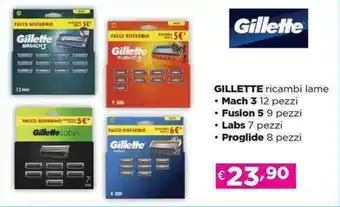 Acqua & Sapone GILLETTE ricambi lame offerta